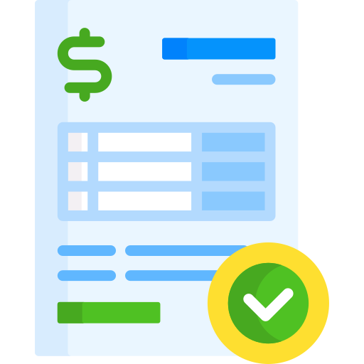 Verified account payable icon